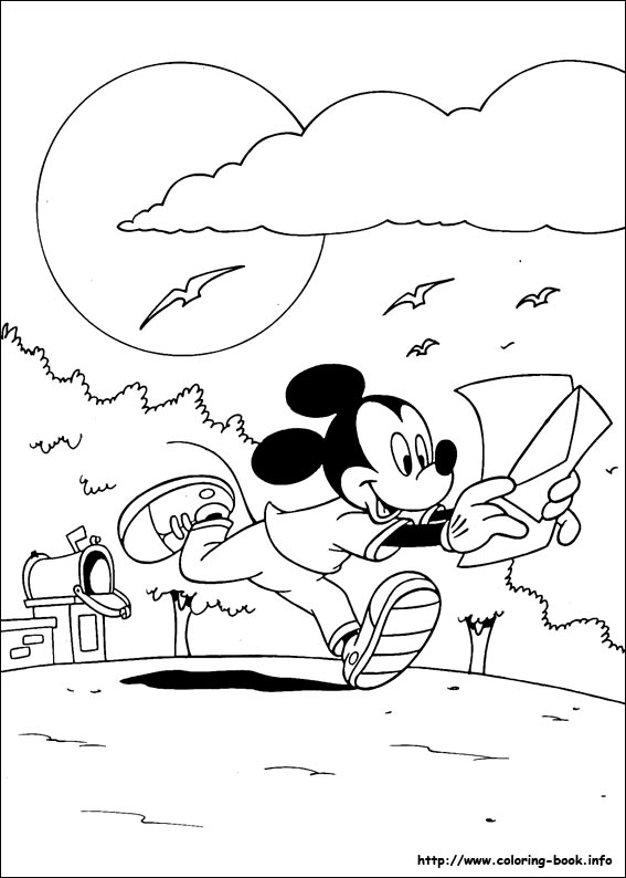 Mickey coloring picture