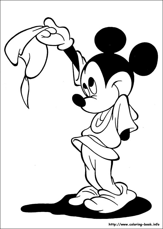 Mickey coloring picture