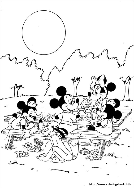 Mickey coloring picture