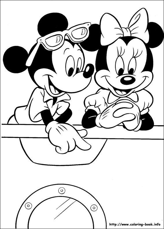 Mickey coloring picture