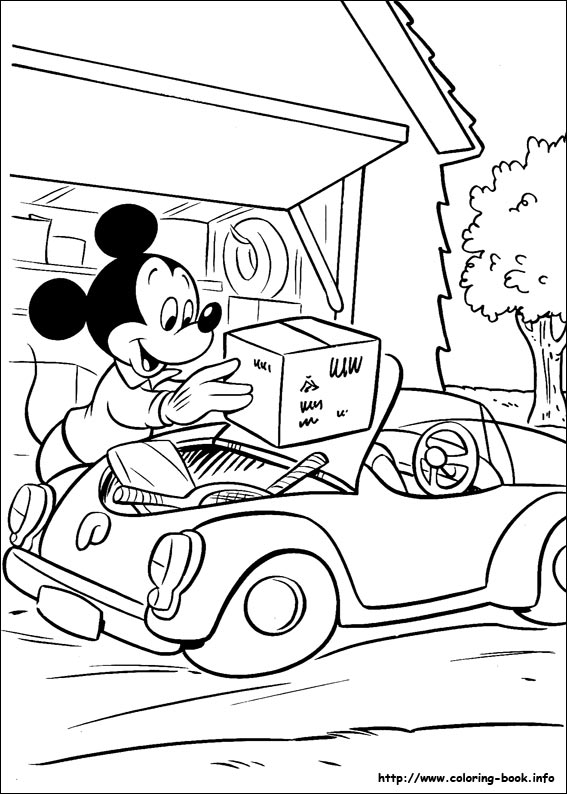 Mickey coloring picture