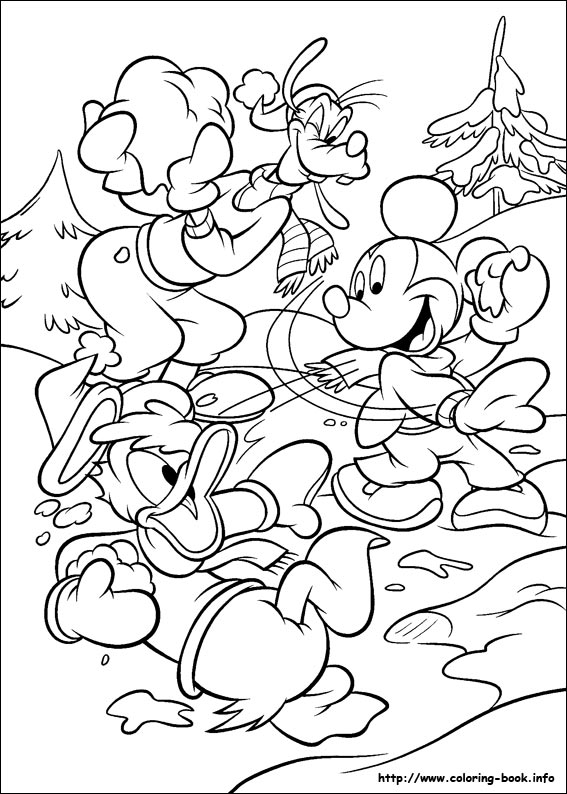 Mickey coloring picture