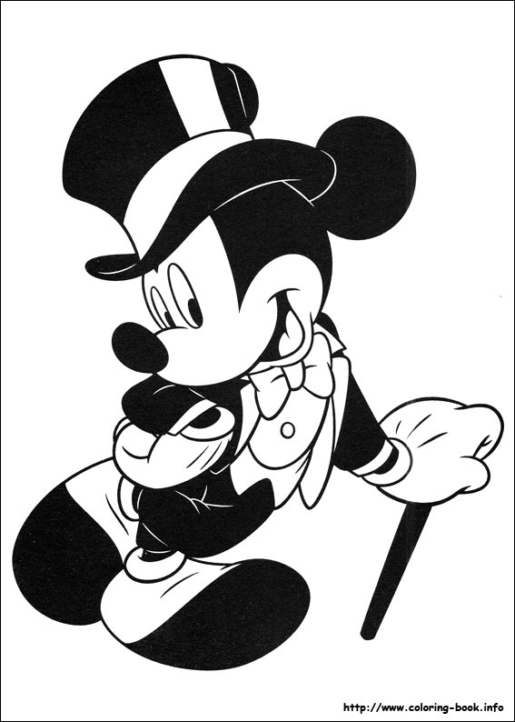 Mickey coloring picture