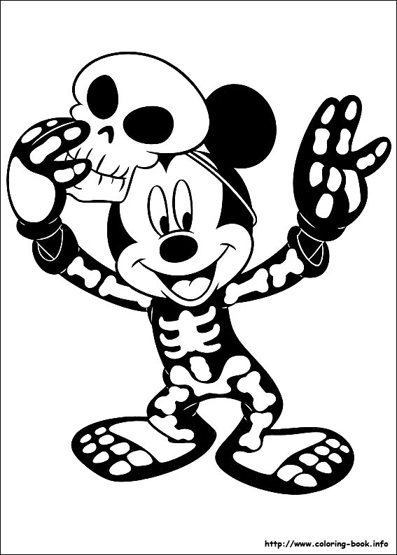 Mickey coloring picture