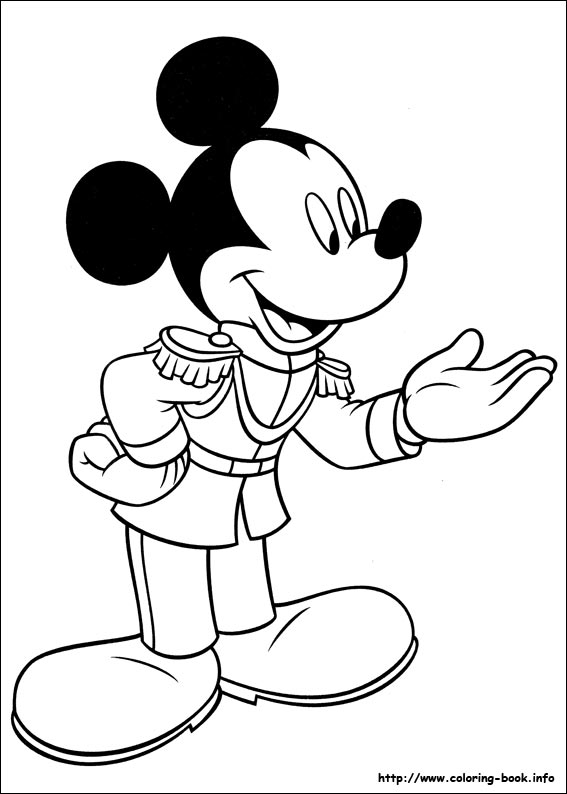 Mickey coloring picture