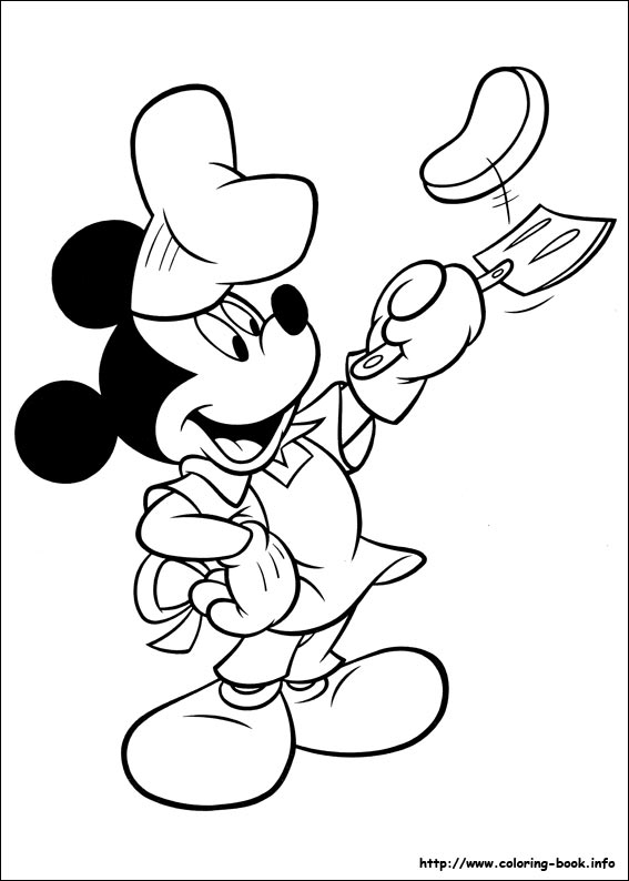 Mickey coloring picture