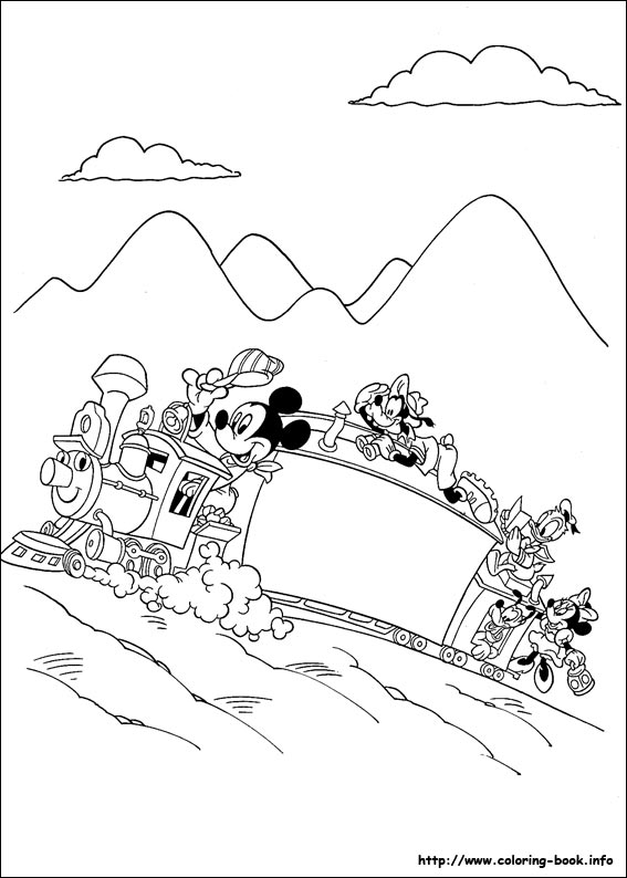 Mickey coloring picture