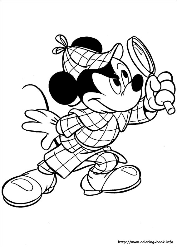 Mickey coloring picture