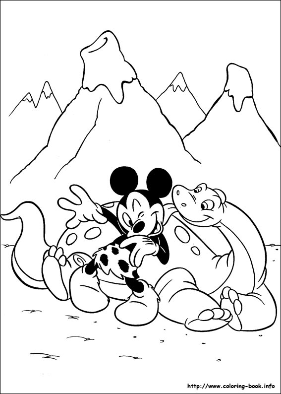 Mickey coloring picture