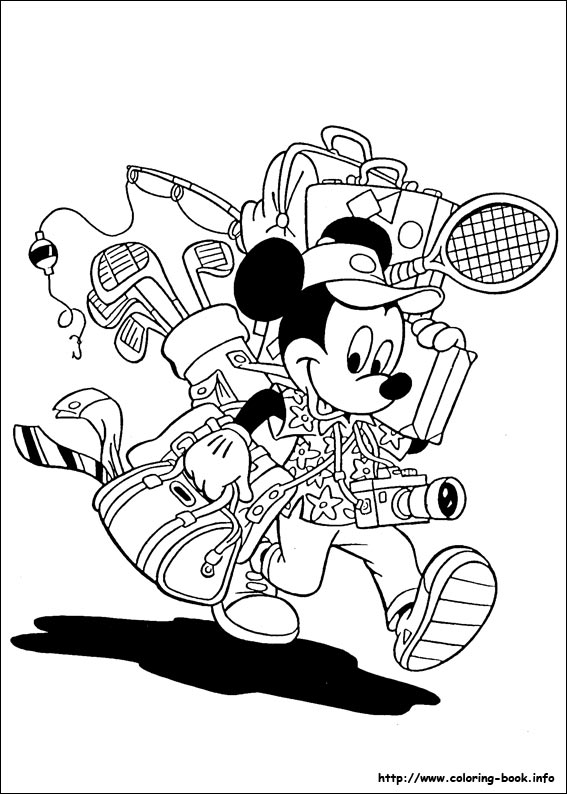 Mickey coloring picture