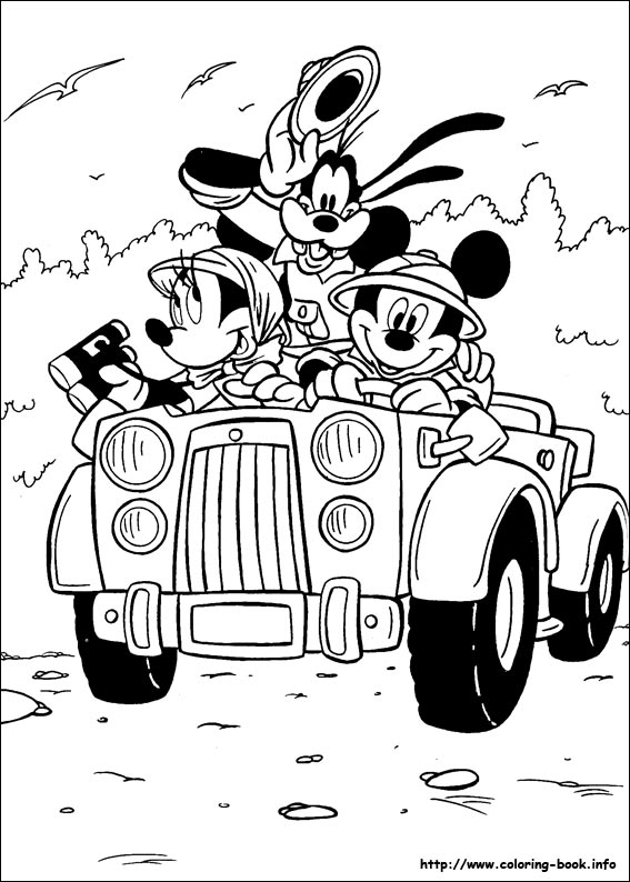 Mickey coloring picture