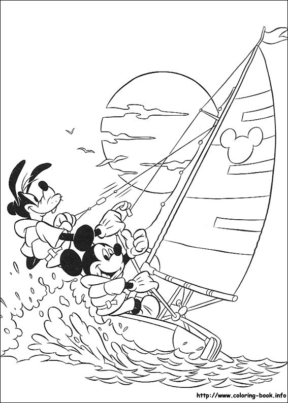 Mickey coloring picture