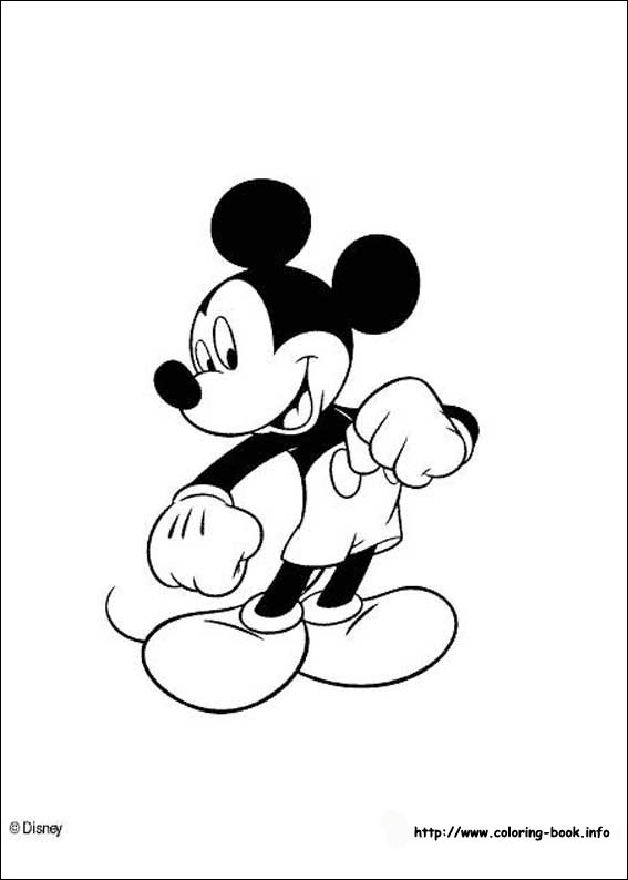 Mickey coloring picture