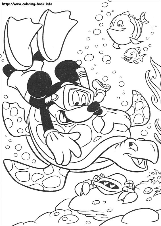 Mickey coloring picture