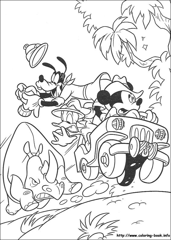 Mickey coloring picture