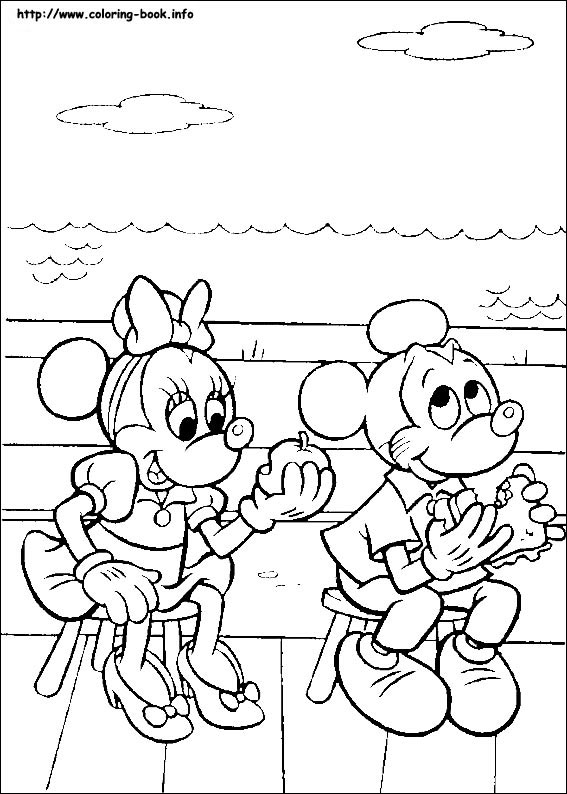 Mickey coloring picture