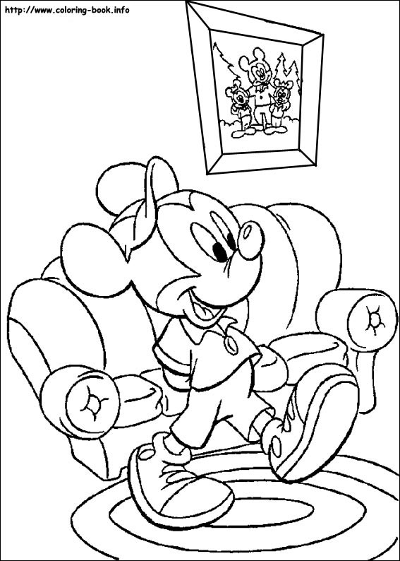 Mickey coloring picture