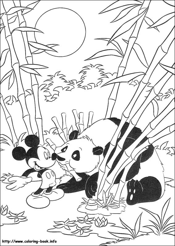 Mickey coloring picture