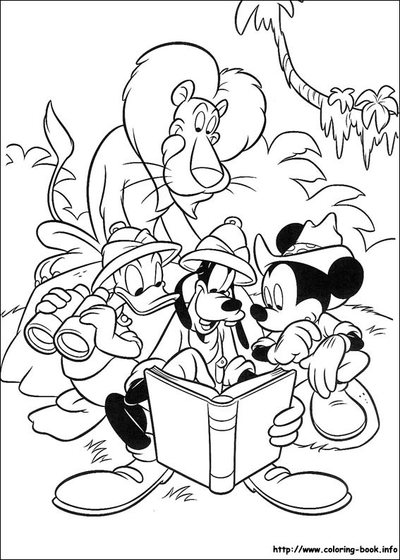 Mickey coloring picture