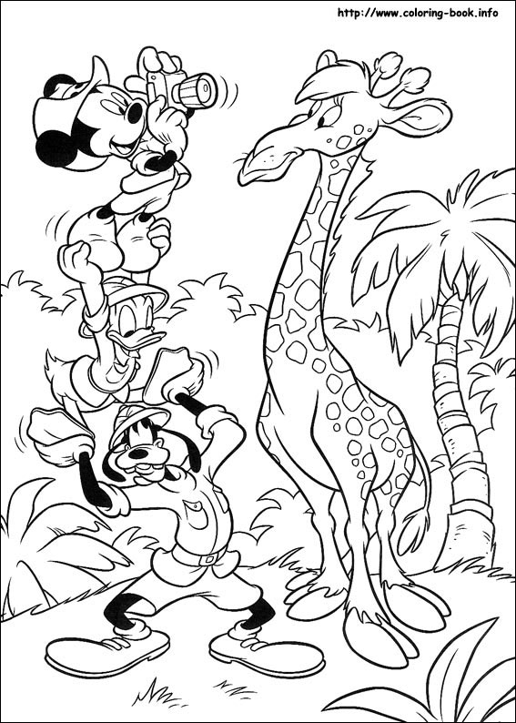 Mickey coloring picture