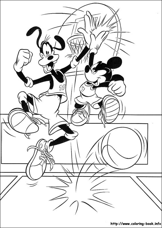 Mickey coloring picture