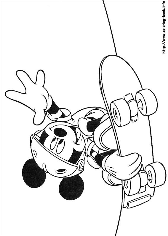 Mickey coloring picture