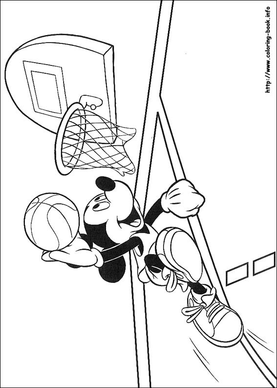 Mickey coloring picture