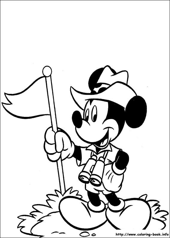 Mickey coloring picture