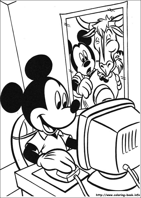 Mickey coloring picture