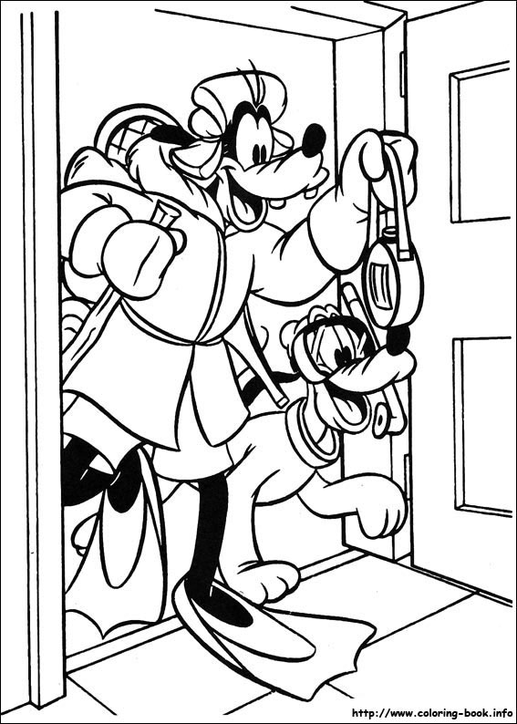 Mickey coloring picture