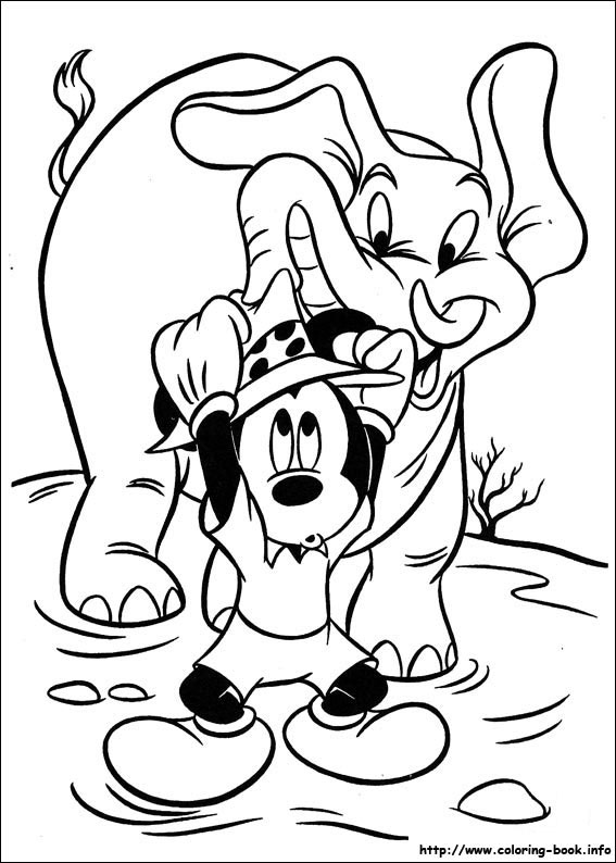 Mickey coloring picture