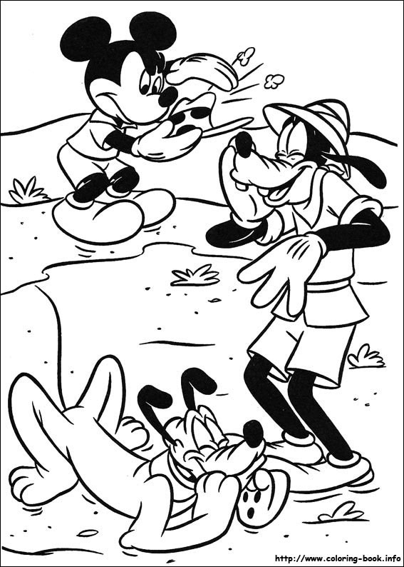 Mickey coloring picture