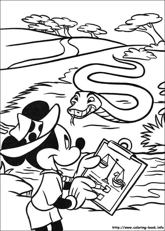 Mickey coloring picture