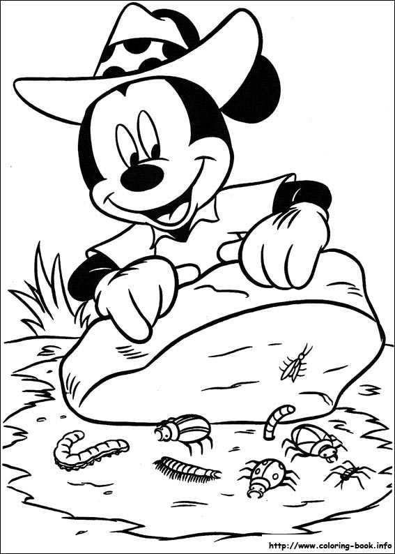 Mickey coloring picture