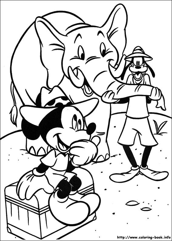 Mickey coloring picture