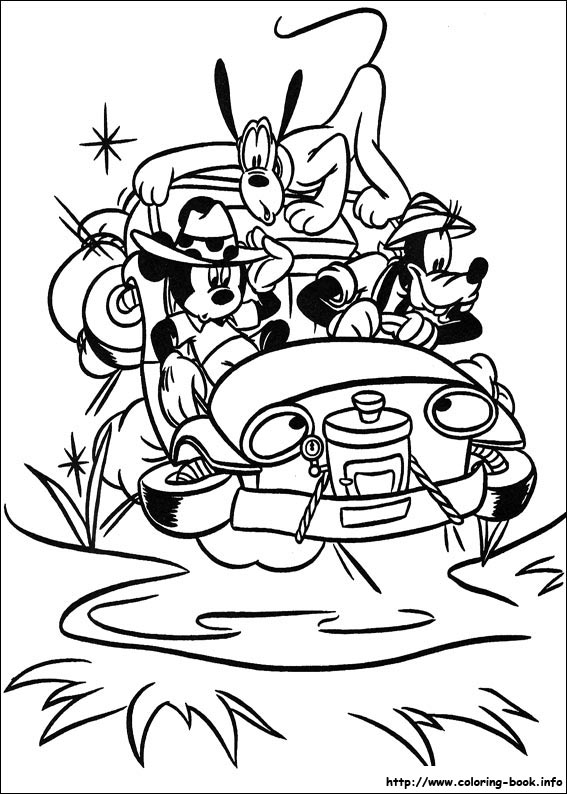 Mickey coloring picture