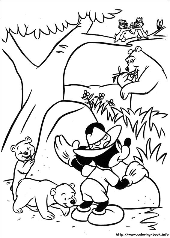 Mickey coloring picture