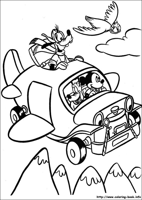 Mickey coloring picture