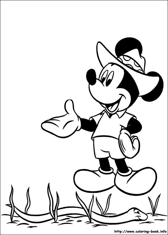 Mickey coloring picture