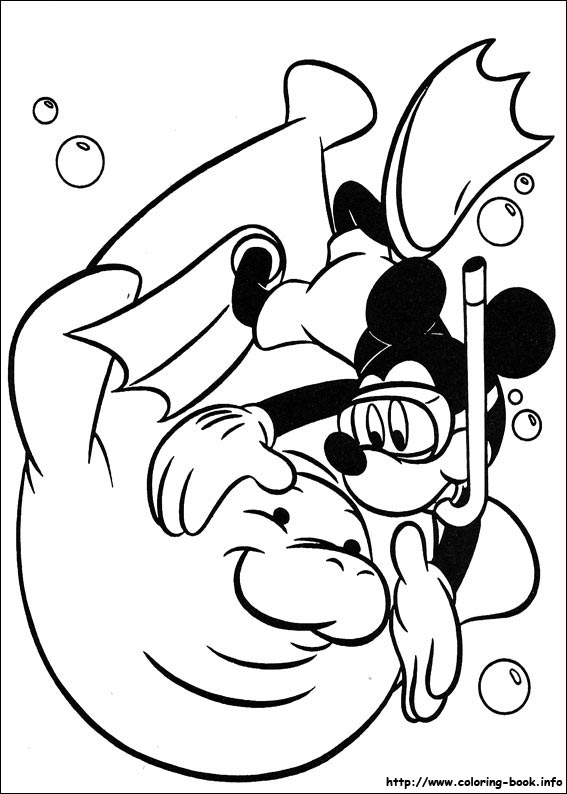 Mickey coloring picture