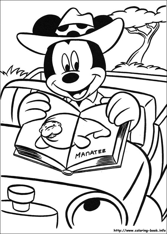 Mickey coloring picture