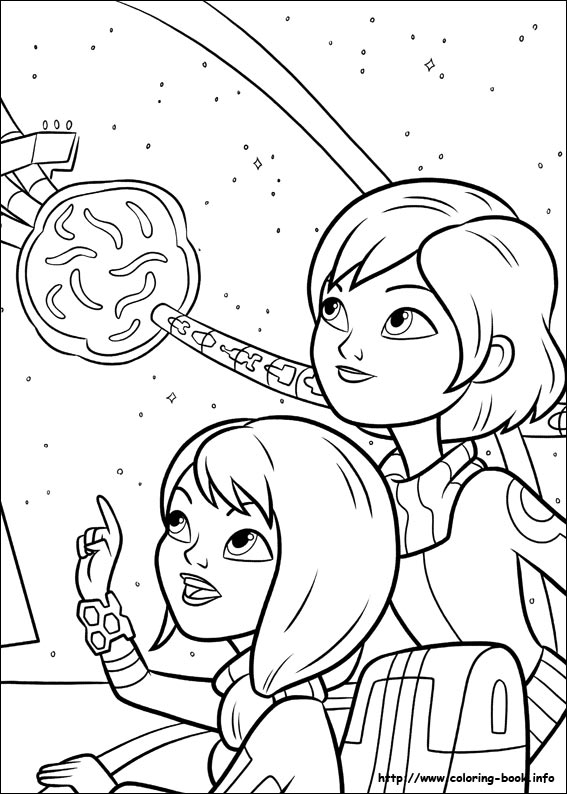 Miles from Tomorrowland coloring picture