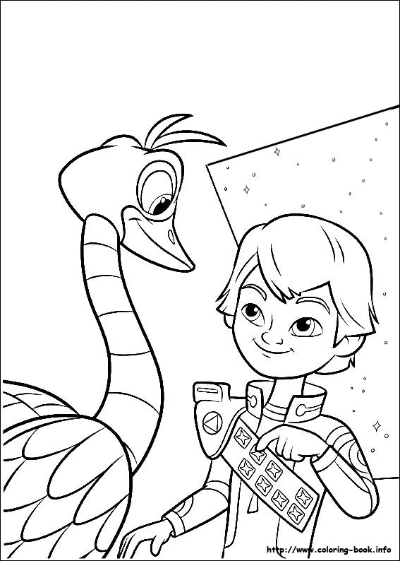 Miles from Tomorrowland coloring picture