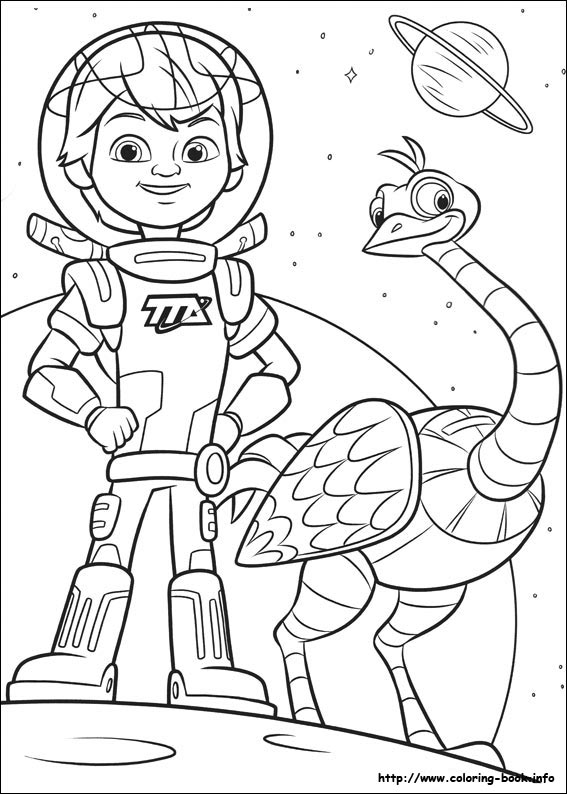 Miles from Tomorrowland coloring picture