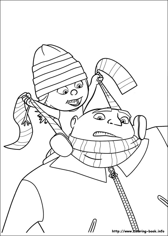 Minions coloring picture