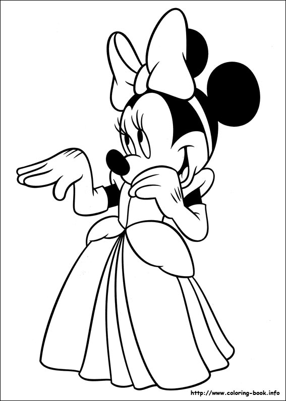 Minnie Mouse coloring picture