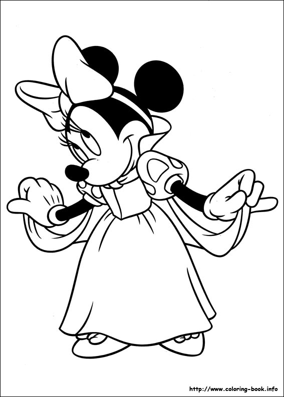 Minnie Mouse coloring picture