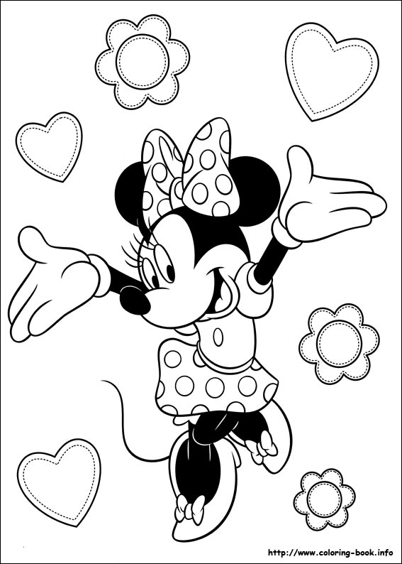 Minnie Mouse coloring picture