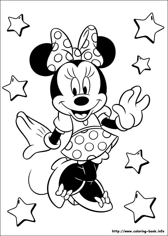 Minnie Mouse coloring picture