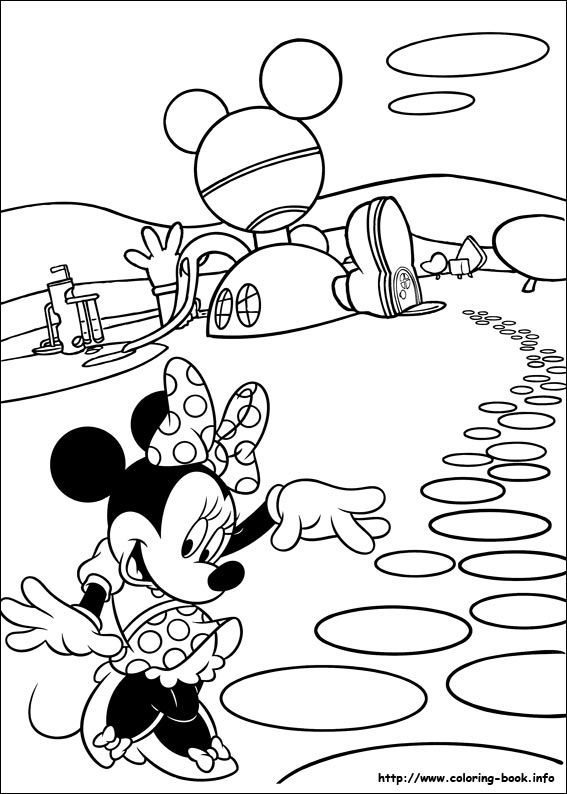 Minnie Mouse coloring picture